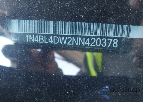 2022 Nissan Altima Sv Intelligent Awd z USA, uszkodzony, nr VIN 1N4BL4DW2NN420378